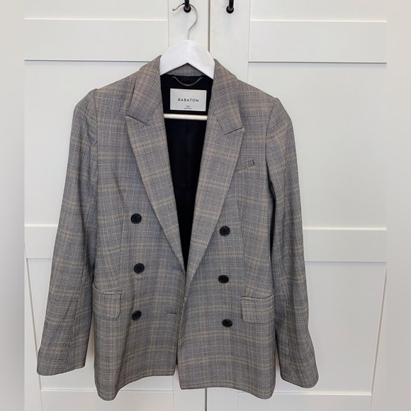 Aritzia Gray Plaid Blazer - Picture 3 of 7